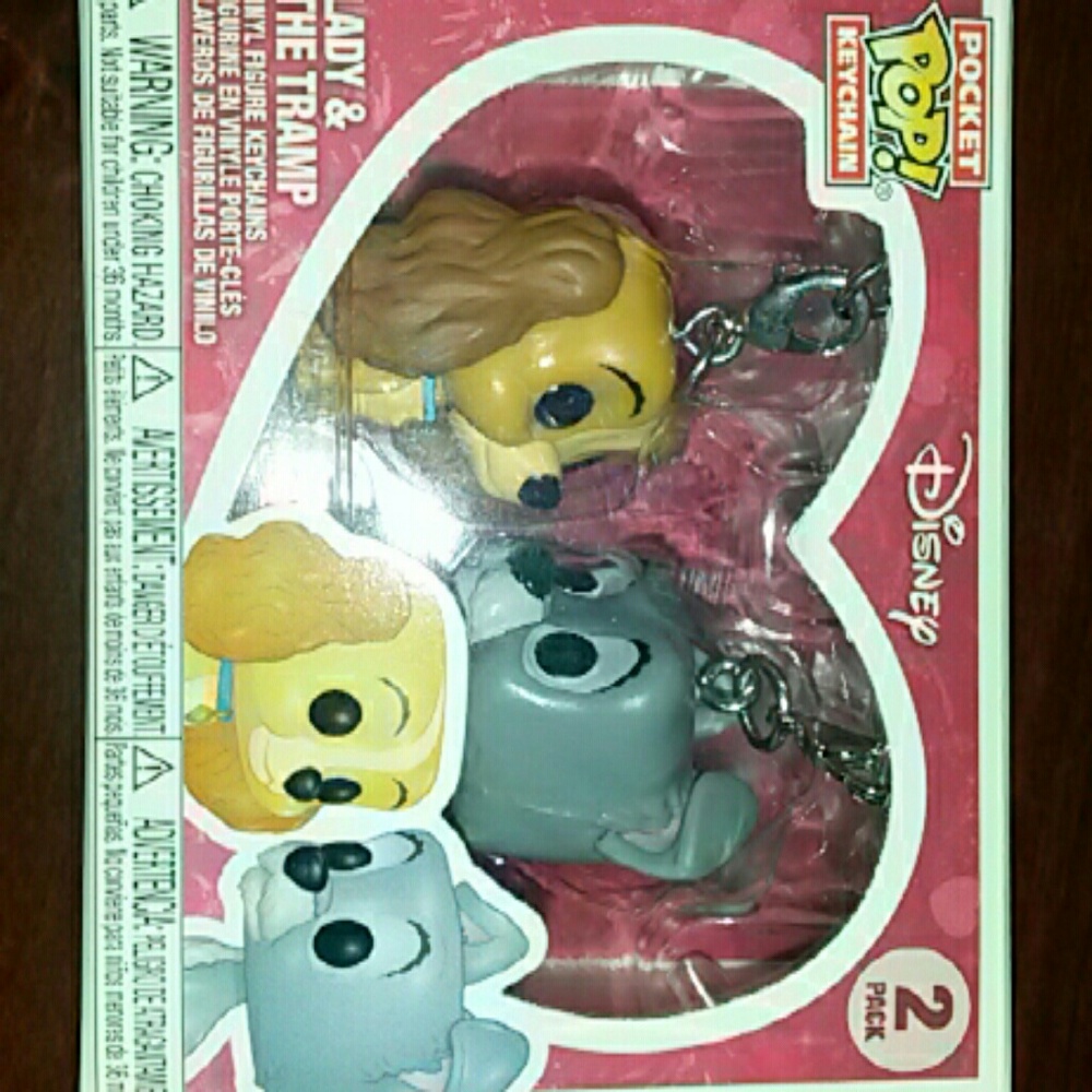 Disney Funko Lady & The Tramp Keychains
